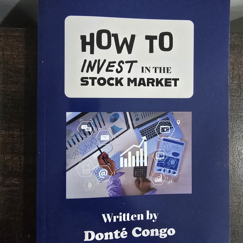 How to Invest in the Stock Market Book by Donté Congo - Blue Cover